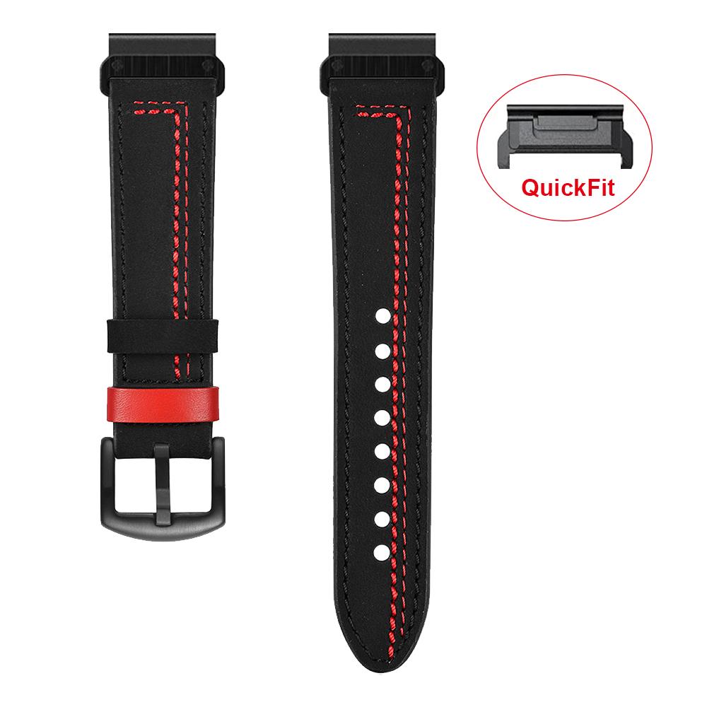 Кожаный ремешок для часов QuickFit 22 мм 26 мм Для Garmin Fenix 7X 7 6 6X Pro 5 5X Plus Quatix Epix gen 2 MARQ Ремешок Браслет