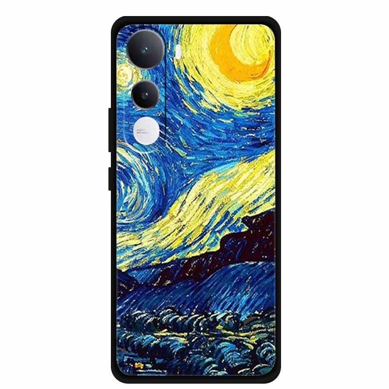 Чехол для VIVO Y300 5G Мультяшное Животное Мягкий Силикон ТПУ Чехлы для Телефона для VIVOY300 V2416 Ударопрочный Крутой Волк Защитная Задняя Крышка
