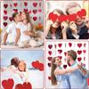 Золотой набор шаров с буквами ILOVEYOU, подвеска-сердце, красный шар-сердце для Дня святого Валентина, предложения, свадьбы, дня рождения