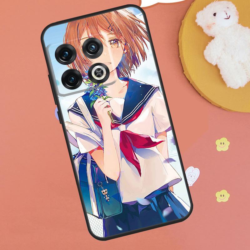 Аниме девушка мультфильм япония милый Чехол Для OnePlus 15 13 12 11 13T 13R 12R 10R 10T 8T OnePlus Nord 5 CE 4 3 Lite N20 N30 Funda