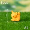 3 шт. Собака, белка, лиса, кролик, овца, утка, свинья, кошка, лошадь, лягушка, черепаха, змея, коала, фигурка, миниатюрная фея, садовый декор, аксессуары