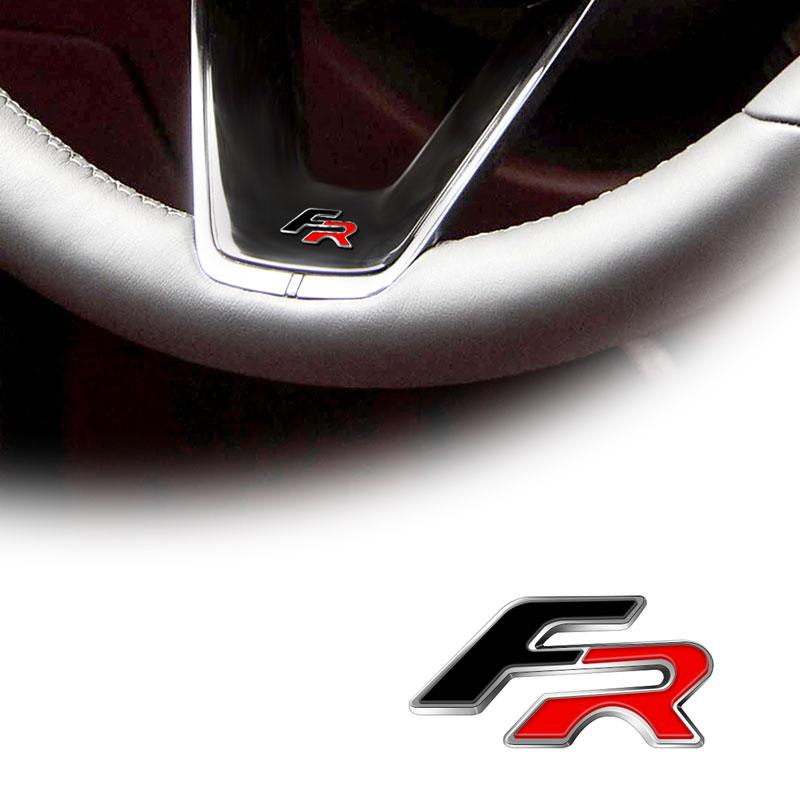 Металлический автомобильный стайлинг FR наклейка на руль значок эмблема для Ibiza Leon Alhambra Exeo Ateca Altea oledo Mii Formentor E-Racer