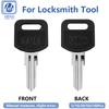 5-100Pcs/Lot Executive Desk Width Offset and Aligned Rubber Desk Key Blanks File Cabinet Blank House Drawer Keys 16.2x6.8x1.5mm
