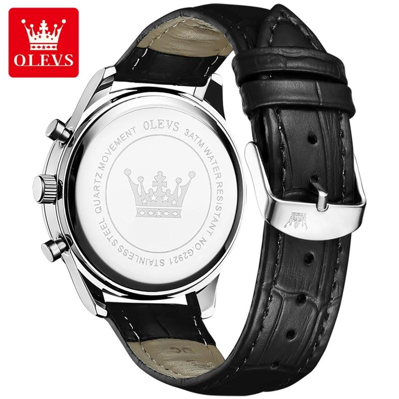 Fashion Trend High Beauty Men's Chronograph Multi Functional Quartz Watch Business Calendar Watch