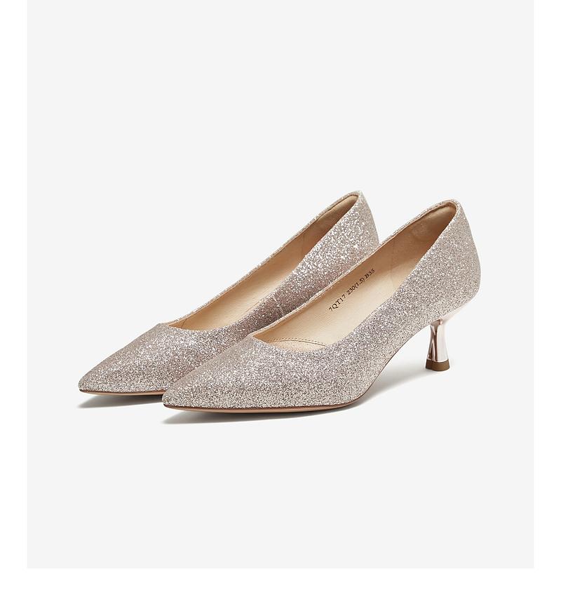 TATA/He She 2025 Autumn Shopping Mall Same Style Fashion Temperament Fine Heels