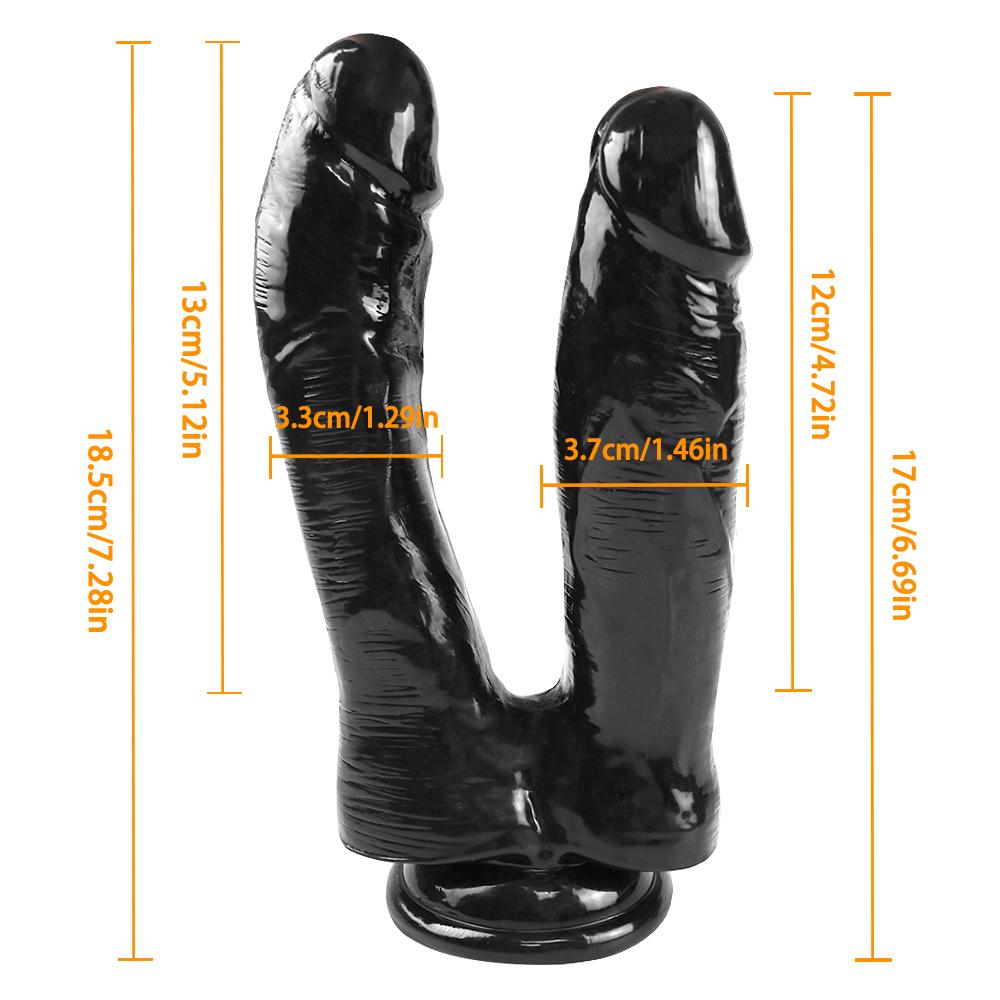 Взрослая секс-игрушка-дилдо, двухсторонний реалистичный дилдо, пенис, член, анальная пробка, массажер для точки G
