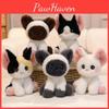 Soft Cute And Stuffed Cat Plush Soft Short Fur Desk Decoration For Office Home