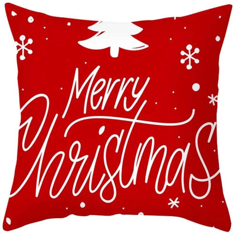 Наволочки с рождественской тематикой Аксессуары для автомобиля Офис Санта-Клаус Гостиная Диван Домашние наволочки