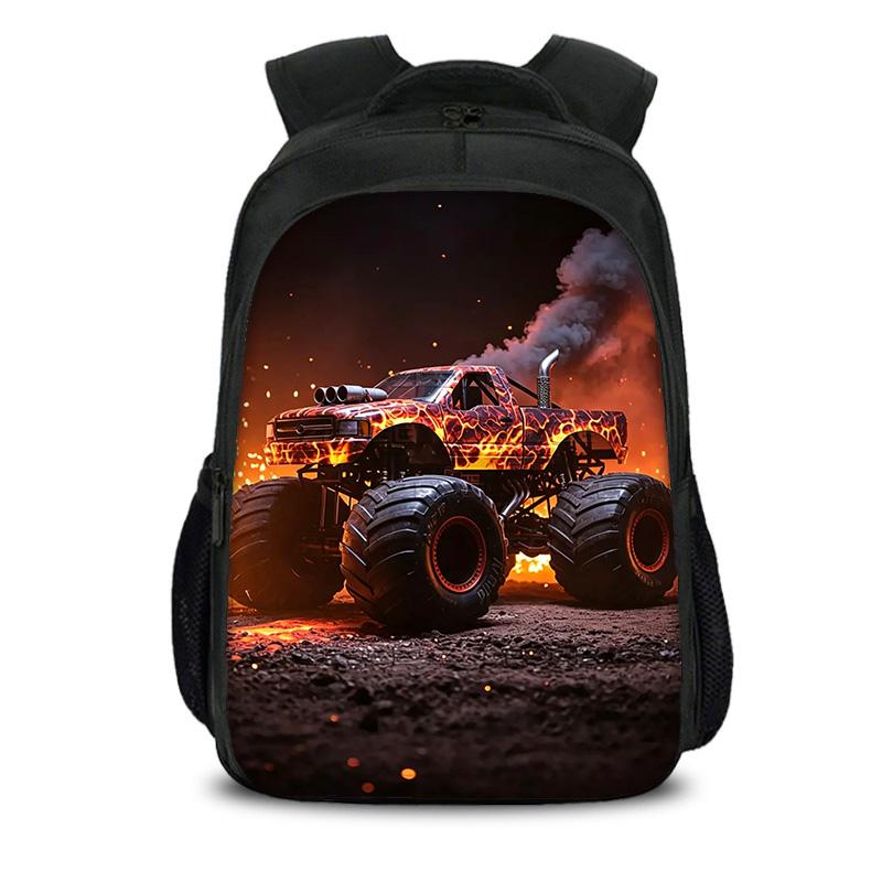Двухслойный рюкзак Monster Jam с мультяшным принтом, новый тренд, для ученика, лучший спутник в кампусе, подарок на день рождения