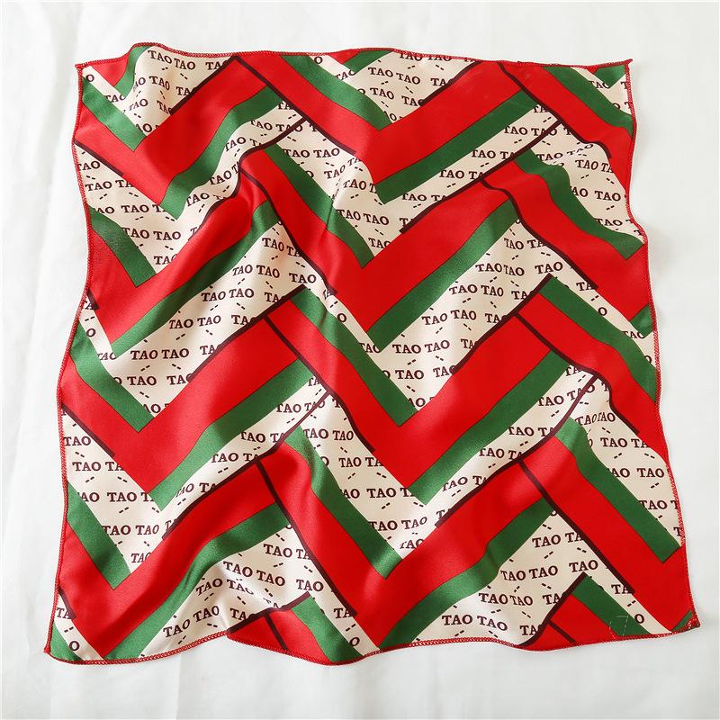 50 * 50 см шелковые шарфы весна и осень универсальное украшение профессиональные маленькие квадратные шарфы защита шеи связывающая сумка