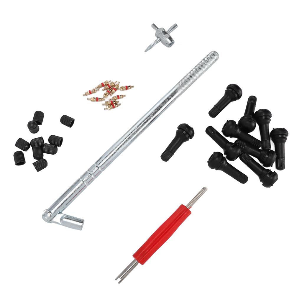 Комплект инструментов для установки сердечника клапана и ниппеля клапана, устойчивый к ржавчине, инструменты для ремонта автомобилей и велосипедов