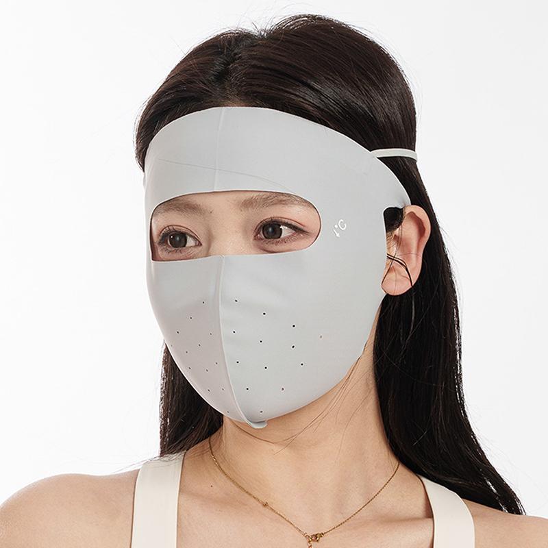 Солнцезащитная маска Traceless Women Facekini Ice Silk Anti-Ultraviel летняя дышащая тонкая маска для защиты всего лица от ультрафиолета