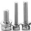 Никелированный шестигранный комбинированный болт с крестообразным шлицем (М3-М8)