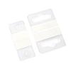 100Pcs Pvc Slot Hole Adhesive Hang Tags Hook Merchandise Box Bag Hangers Display