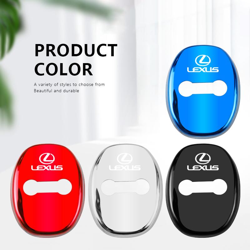 Zinc Alloy Car Door Lock Buckle Cover Protective Covers For Lexus F SPORT ES RX NX LS UX IS CT GS RC HS SC TX LBX LM LX GX LC RZ KN8