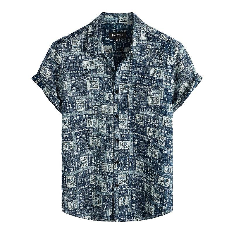 Летняя мужская рубашка Vocation Lapel Camisa с 3D-принтом, повседневная дышащая гавайская рубашка, модные мужские и женские топы, пляжная блузка с коротким рукавом