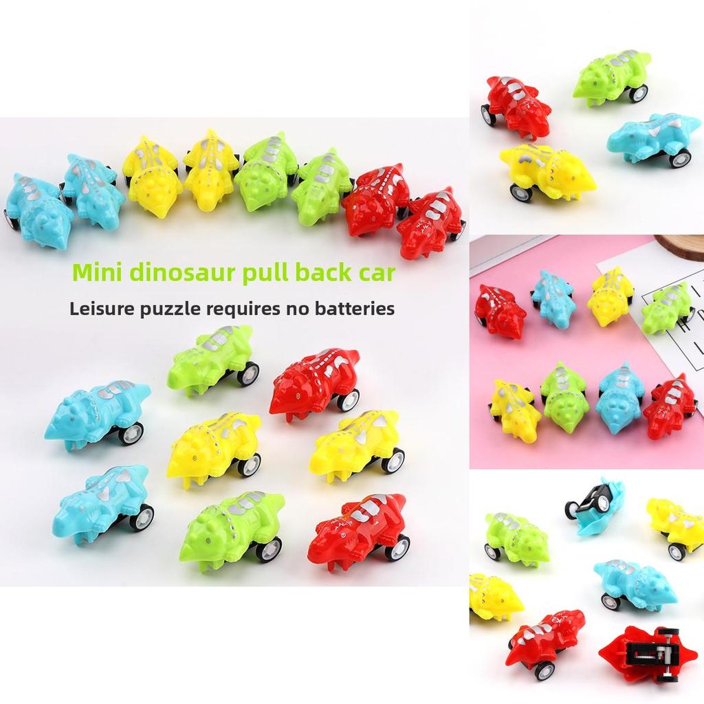 Dinosaur Toy Car With Pull Back Action For Kids Educational Play Gift