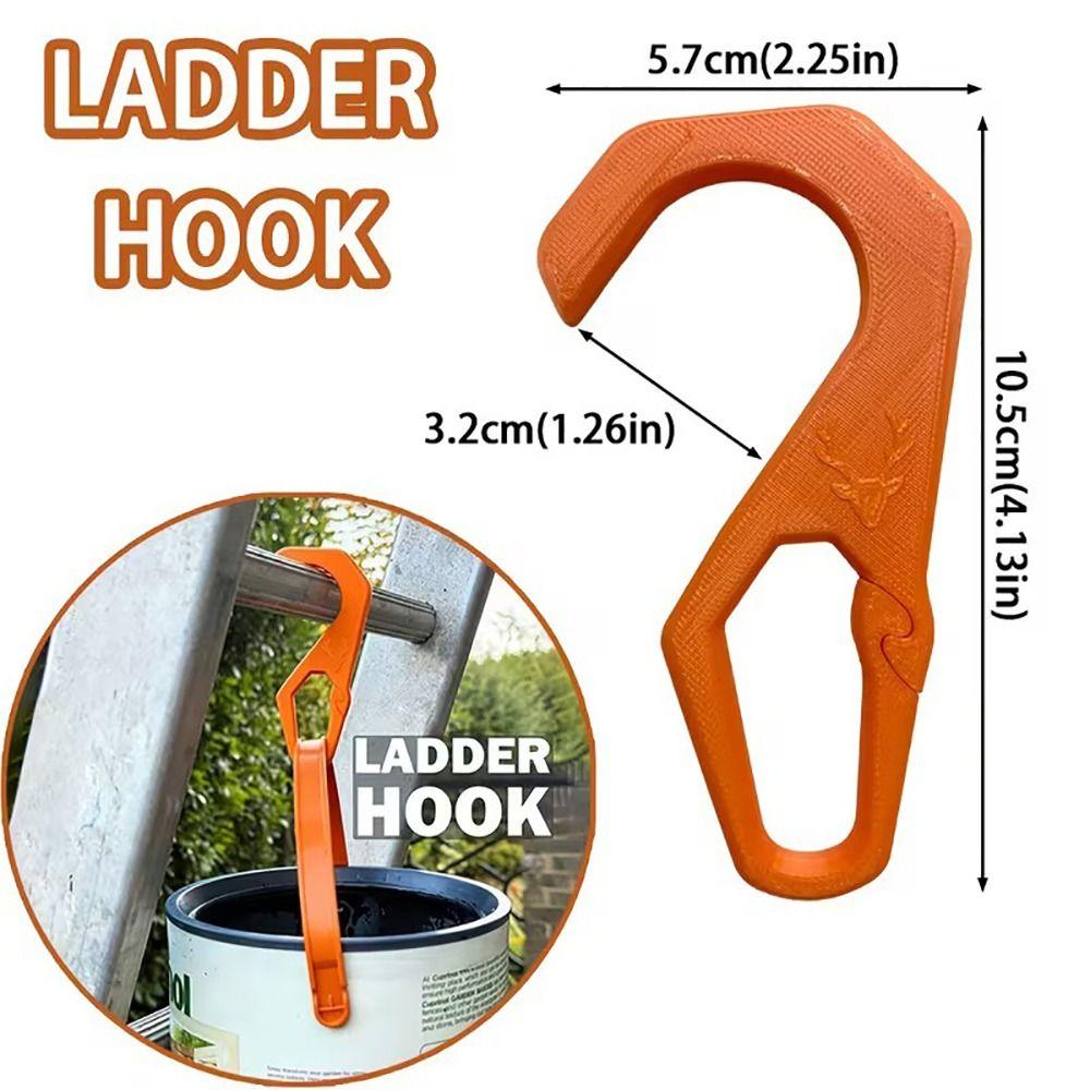 Multi-Purpose Ladder Hook with Buckle Household Hook Wall Repair Hook  for Roof Painting