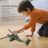 AH65D Военный игрушечный вертолет со светом и звуком, военный детский самолет, 11,2 дюйма