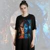 2025 Ретро 90-х Аватар Огонь и Пепел Повседневная Футболка: Фанская футболка с принтом из фильма 100% чистый хлопок, дышащая футболка Y2k