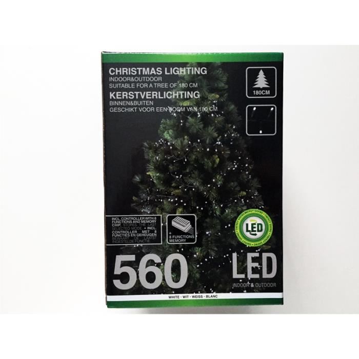 Световая гирлянда - NO NAME - 560 светодиодов - Холодный белый - 1400см - 8 режимов свечения