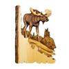 Animal Carving Handcraft Gift Wall Hanging Decor Handmade Wood Handicraft for Wild Nature Lover House Decoration