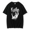 Американская певица группа Korn принт графическая футболка лето с коротким рукавом футболки топы уличная одежда повседневные из чистого хлопка футболки мужские