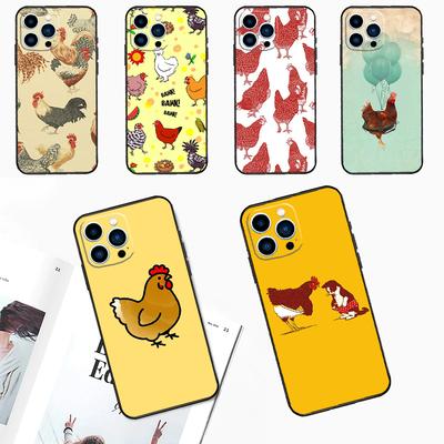 Мультяшный Чехол для Телефона с Курицей и Петухом Для Samsung Galaxy S25 Ultra S20 S21 S22 S23 S24 Plus S9 S10 S24 FE S25 FE Чехол