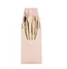 Mini 8-Piece Portable Makeup Brush Set: Soft Bristle Eyeshadow and Foundation Brushes