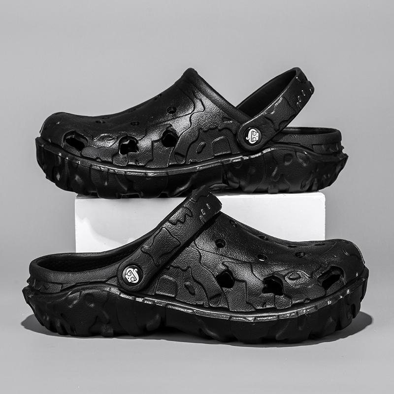 Летние уличные пляжные сандалии, мужские сабо, женские тапочки, камуфляжная обувь на платформе, обувь цвета морской волны, мягкие домашние шлепанцы из ЭВА, домашние шлепанцы