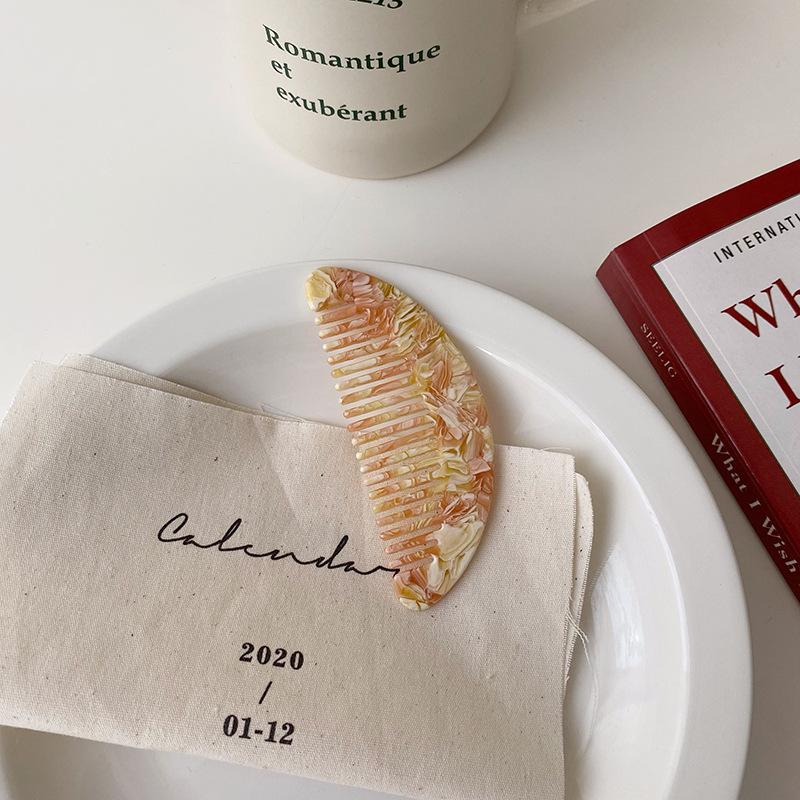 Ацетат антистатическая парикмахерская расческа корейская мода массаж головы расческа для волос щетка для стрижки волос для женщин и девочек инструменты для укладки волос