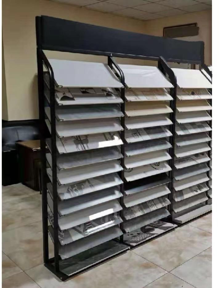 Multifunctional Vertical Display Rack for Kitchen Cabinet, Tile, and Glass Stone Samples