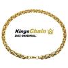 KINGSCHAIN ​​​​Цепочка King Chain Curb Chain Gold для мужчин из нержавеющей стали, византийское ожерелье