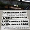 3D АБС Хром Черный Авто Стайлинг V8 V6 Kompressor Логотип Крыло Боковая Наклейка Шильдик Наклейки Для Mercedes Benz G63 G500 S500 S680 GT