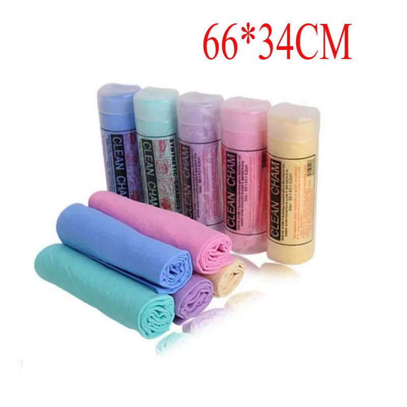 1/3/5PCS New Big Size 66*43CM Deer Skin Car Wipe Cleaning Supplies PVA Deer Skin Towel Barrel Mounted Large Car Towel