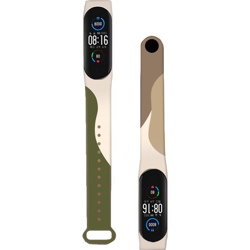 Стильный ремешок с граффити в стиле Моранди для Xiaomi Mi Band 3/4/5/6, регулируемый и влагостойкий