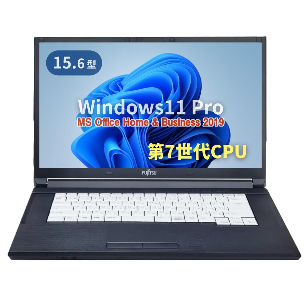 Refurbished Fujitsu A577 7th Generation Windows 11 MS Office Home Breakfast Wajun 4GB 512GB SSD Laptop, 15.6-inch, i3-7130U, Pro, & 2019, Webcam,