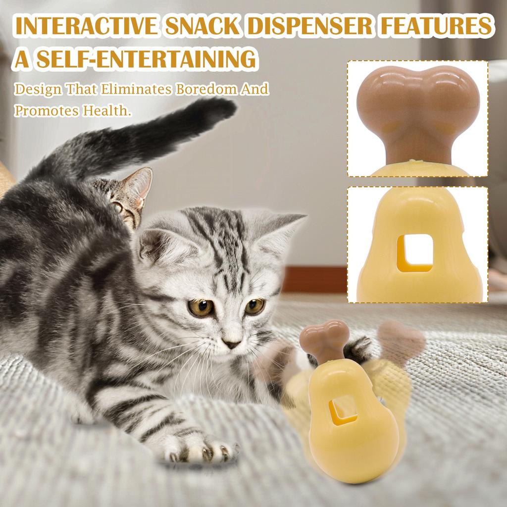 Игрушка-жевалка для собак из ТПР, интерактивный диспенсер для лакомств, имеет саморазвлекающую конструкцию, которая устраняет скуку и способствует здоровью.