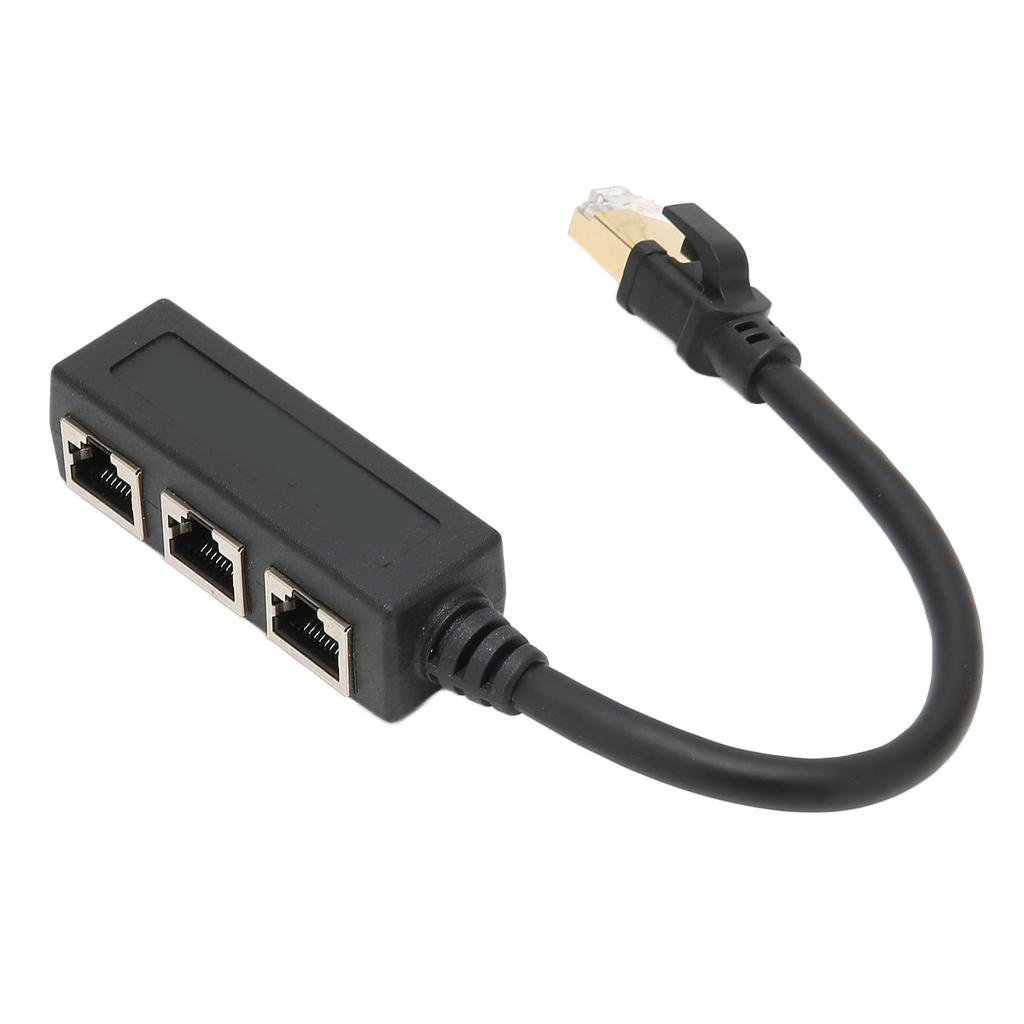 RJ45 Ethernet Adapter Cable Extension 1 To 3 Port Excellent Connection Transmission Good Signal Ethernet Socket Adapter