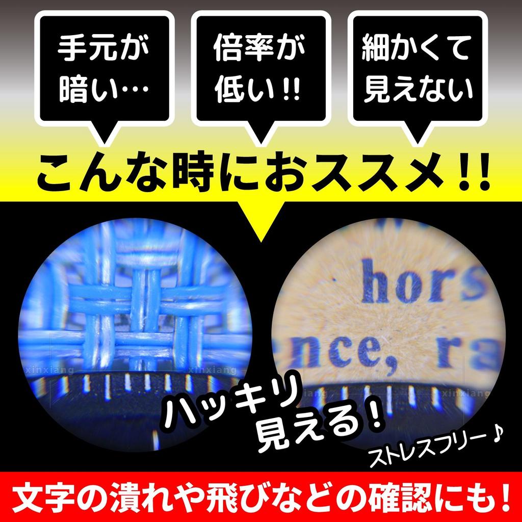 Phoenix Small Stripe Magnifier [15x] for Proofreading and Editing, with Scale, LED Light, and Case (45-Day Warranty)