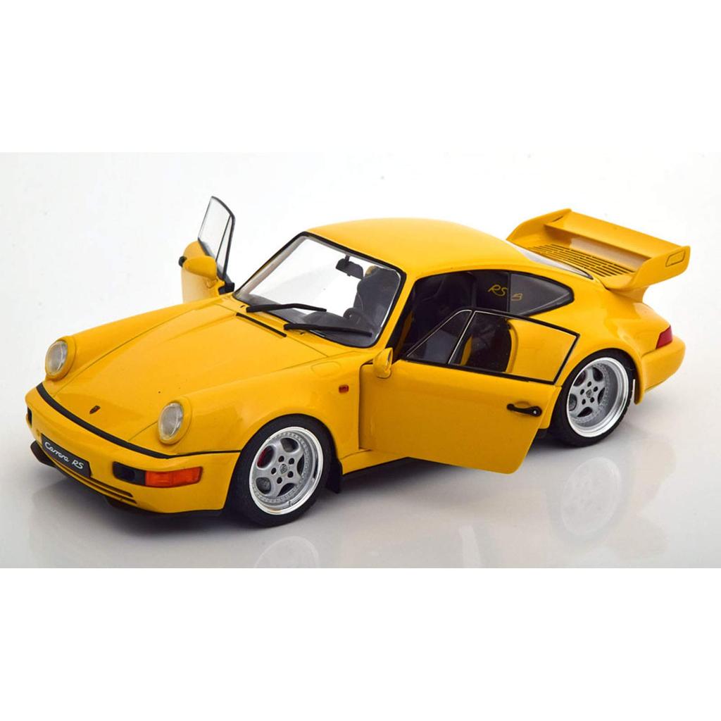 SOLID Porsche 911 в масштабе 1/18 (964) 3.8 RS 1990 Желтая литая машинка