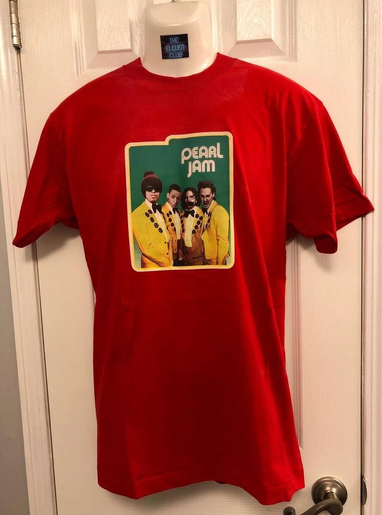 Pearl Jam Shirt L 1995 Spin Ten Club RED VS VHC 90’s NOS LARGE VTG Single Stitch Unisex T-Shirt