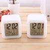Digital Clock Multifunctional Temperature Display Alarm Clock Square Color Changing Electrical Alarm Clock for Office