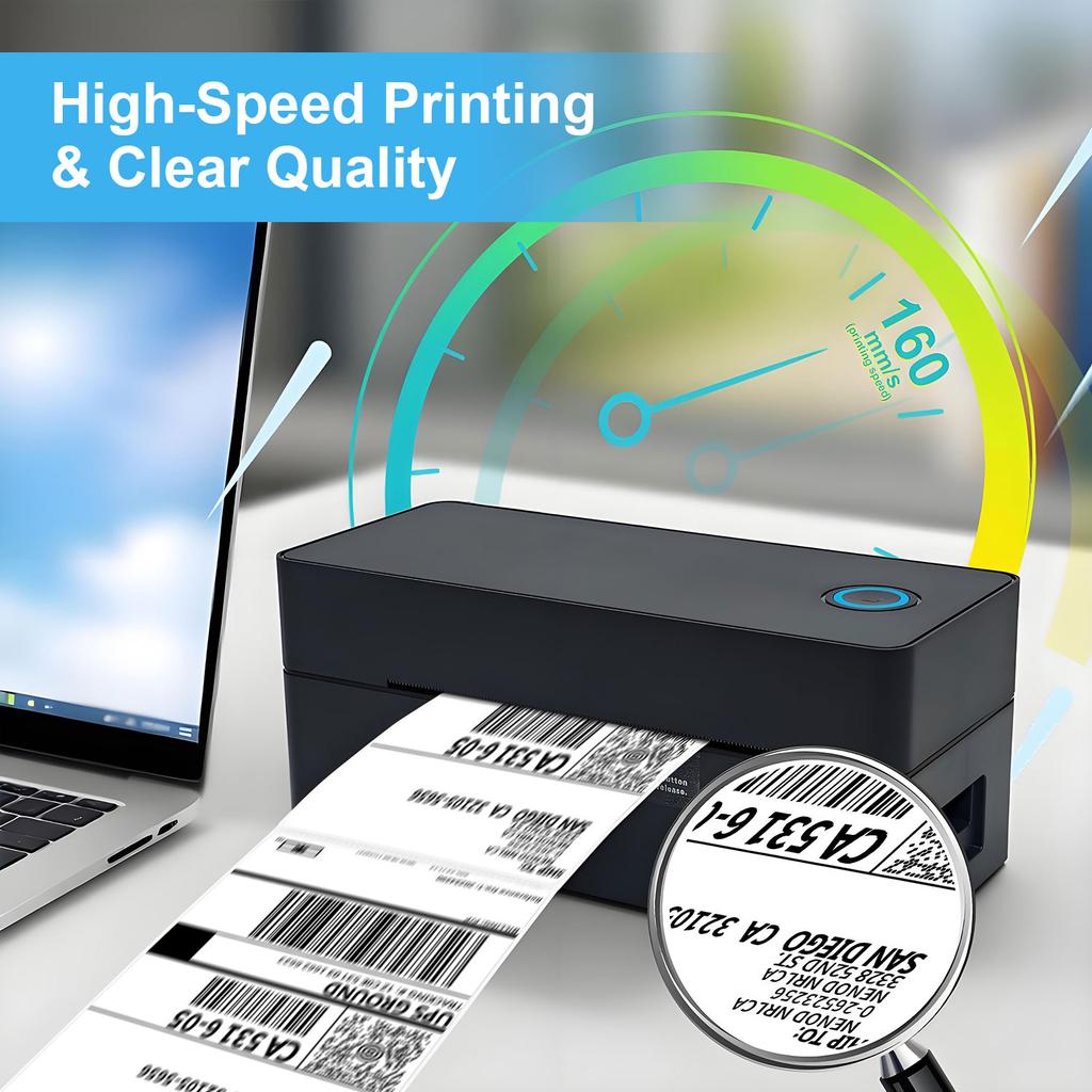 Manufacturer New Shipping Wireless Machine A6 Mechanism Paper 4x6 110mm Rollo Pocket Sticker Portable Mini Label Thermal Printer