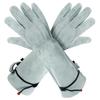 1 Pair Protective Cowhide Long Tube Gardening Gloves