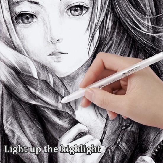 3 шт. гелевая ручка-маркер, белая/золотая/серебряная, чернила-роллеры с подсветкой для черной бумаги, художественный рисунок, ведение дневника, наброски