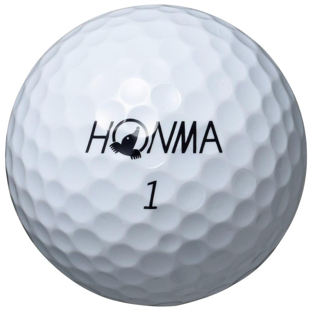 Honma and 2021 Golf 1 Dozen White and Tour TOUR TW-X TW-S Balls, (12 Balls), Yellow, 3-Piece, Style, Spin, Distance, WORLD, Honma/TW-S_2021/White