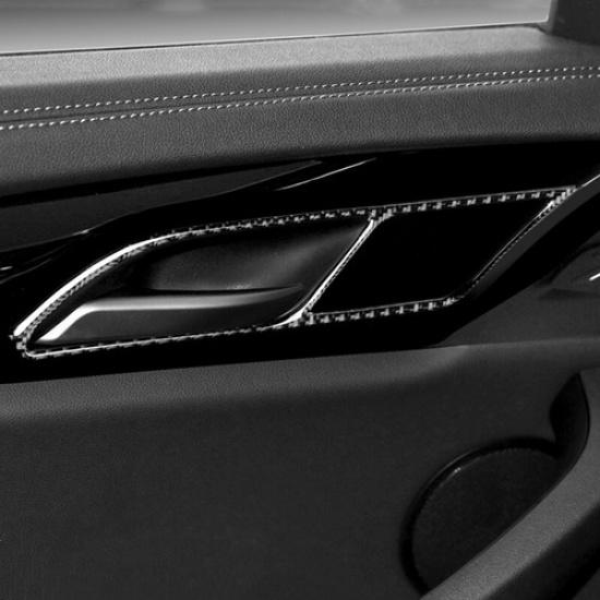 For BMW X3 G01 X4 G02 - Carbon Fiber Car Door Handle Panel Frame Trim