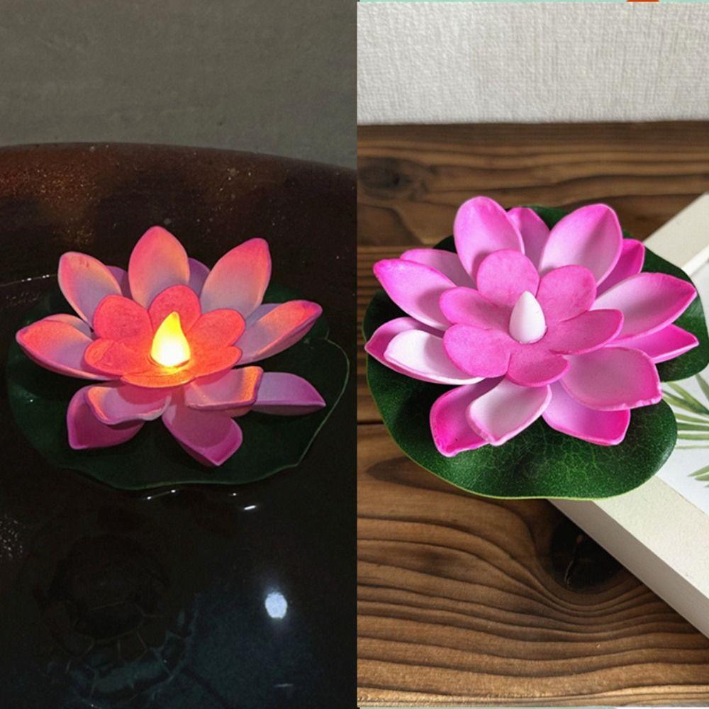 Floating Induction Floating Water Lotus Lamp Waterproof Lotus Wishing Lamp Christmas