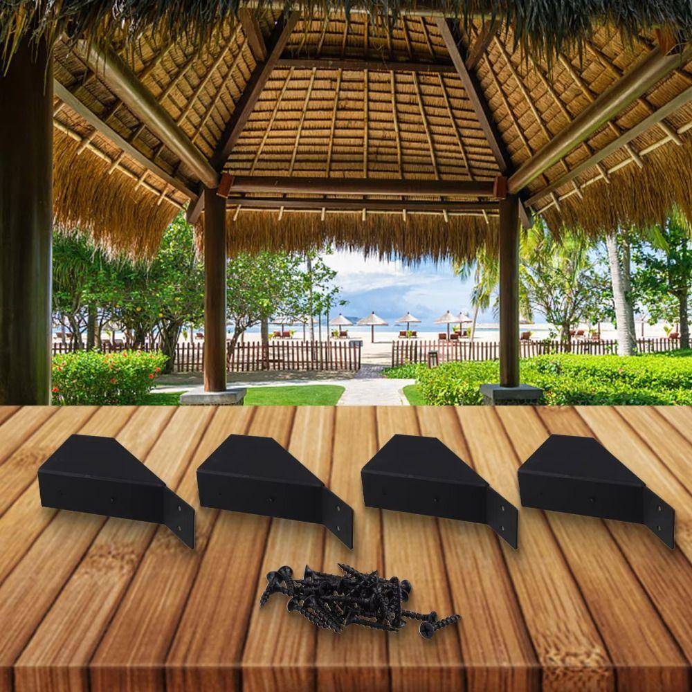 2pcs 45 Degree Angle Pergola Brackets Sturdy Construction Heavy Duty Connector  Outdoor Pergola